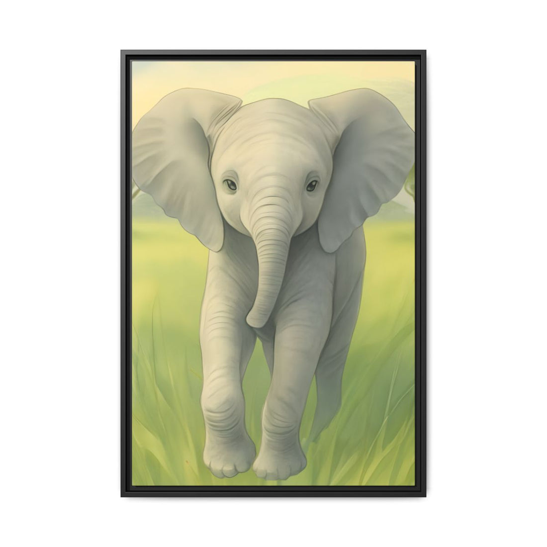 Safari Animal Nursery Prints: Watercolor Lion, Giraffe, Elephant Art