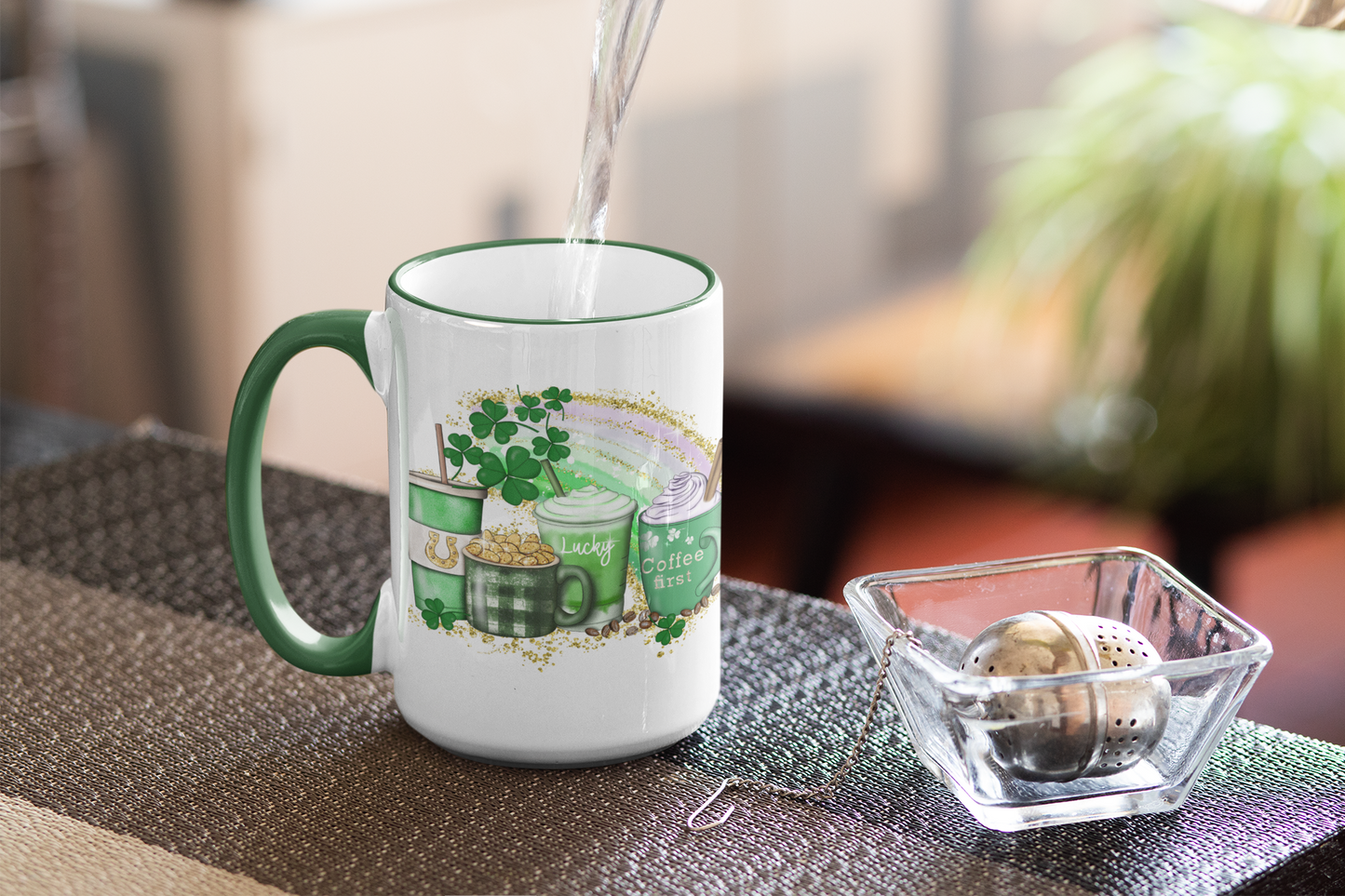 "Lucky" 15oz Accent Mug