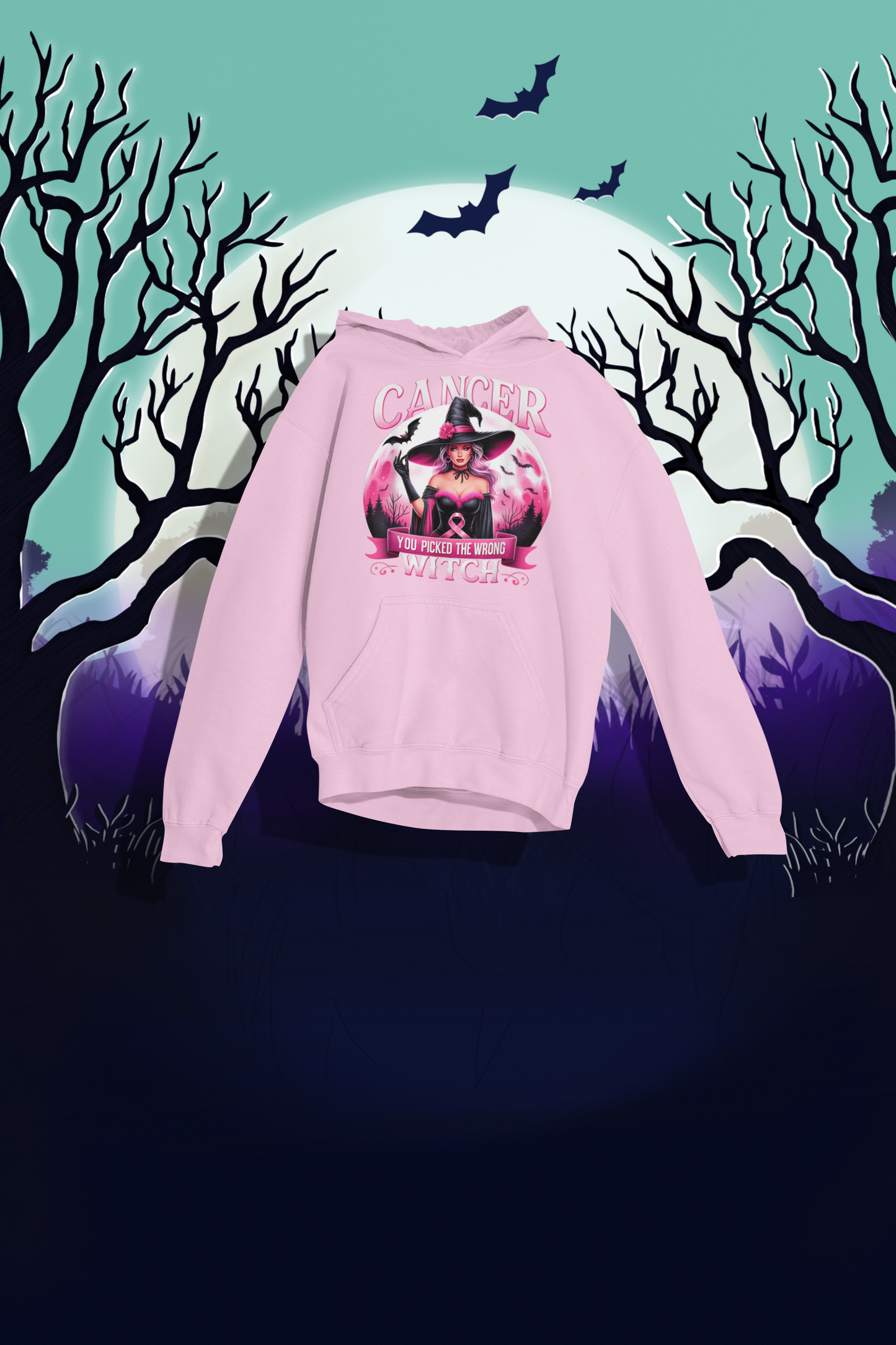 Halloween Witch "You Picked the Wrong One" Pullover Hoodie