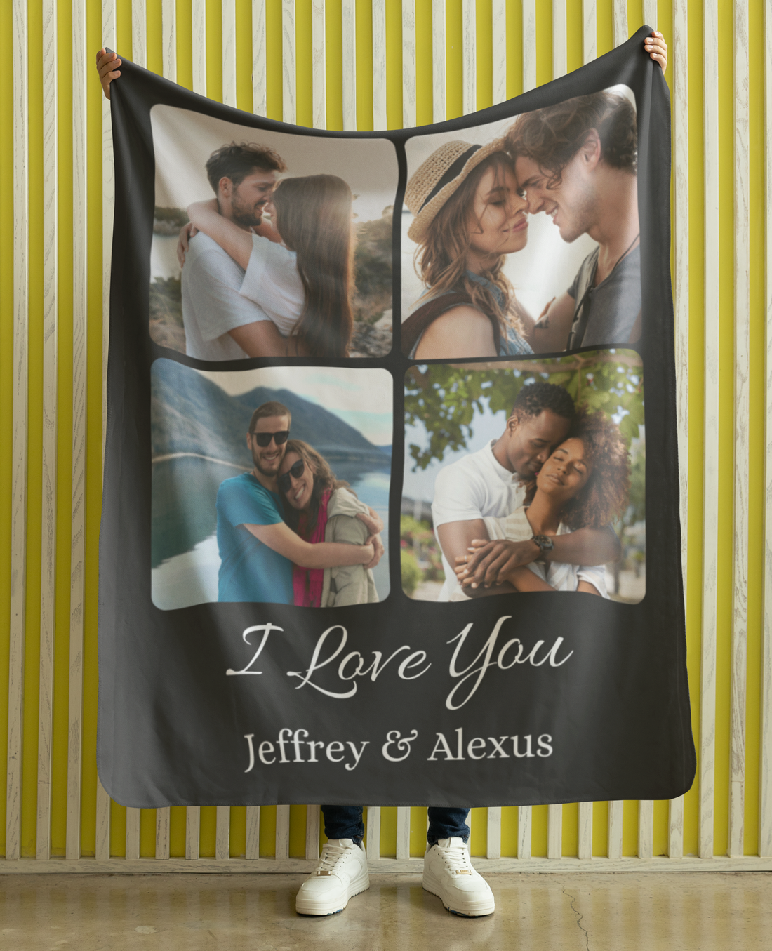 Personalized Couple Photo Blanket