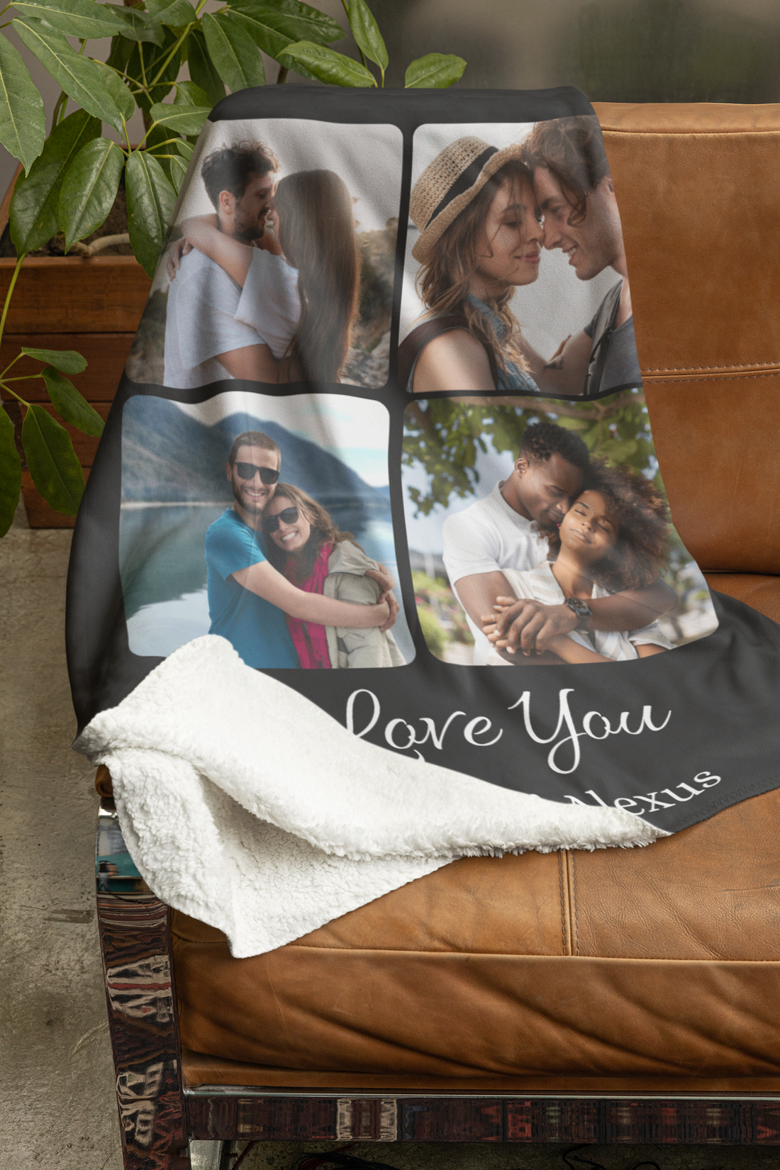 Personalized Couple Photo Blanket