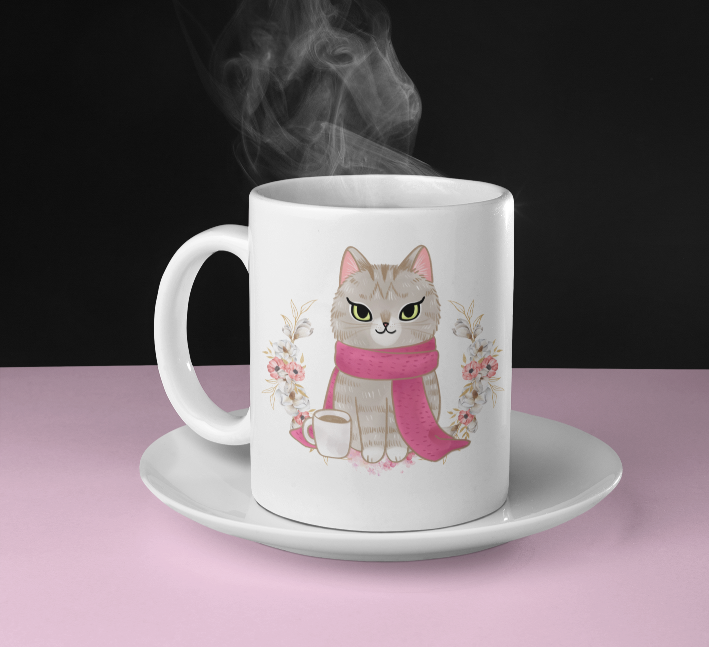 Cute Cat for Cat Lover's White 11oz. Mug