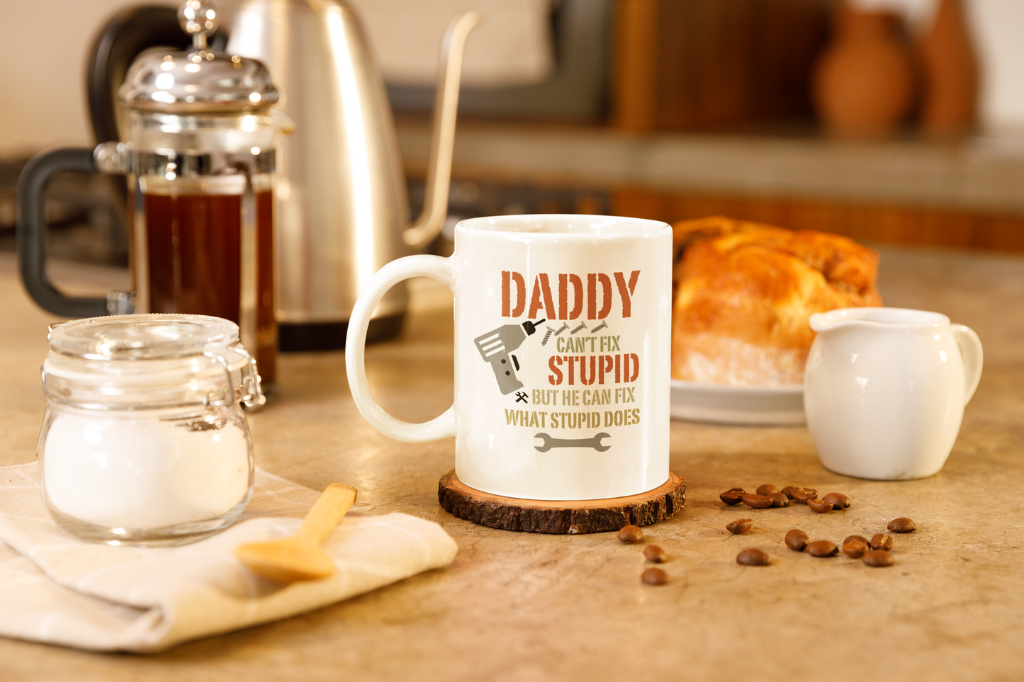 To Dad "Dad Can Fix" 11oz White Mug