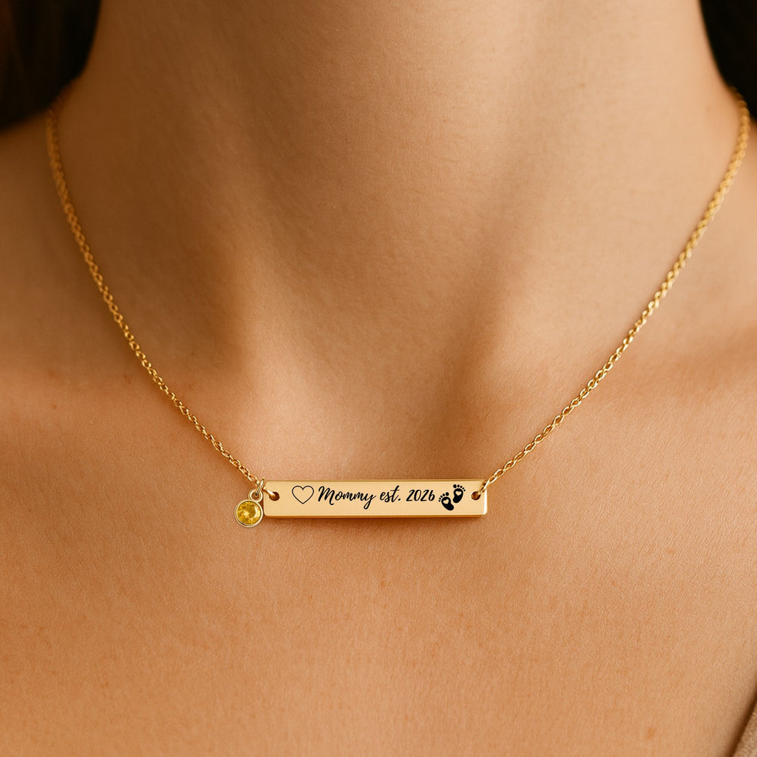 She’s about to celebrate her first Mother’s Day… 💖To My Mommy Engraved Personalized Birthstone Necklace!