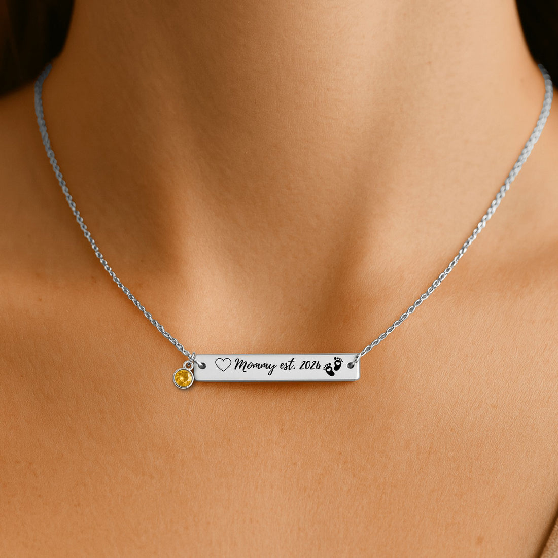 She’s about to celebrate her first Mother’s Day… 💖To My Mommy Engraved Personalized Birthstone Necklace!
