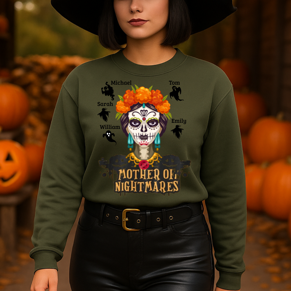 Mother of Nightmares Halloween Sweatshirt – Personalized Mom Sweatshirt