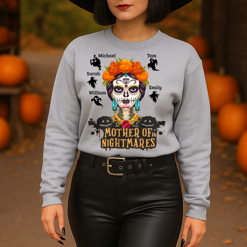 Mother of Nightmares Halloween Sweatshirt – Personalized Mom Sweatshirt