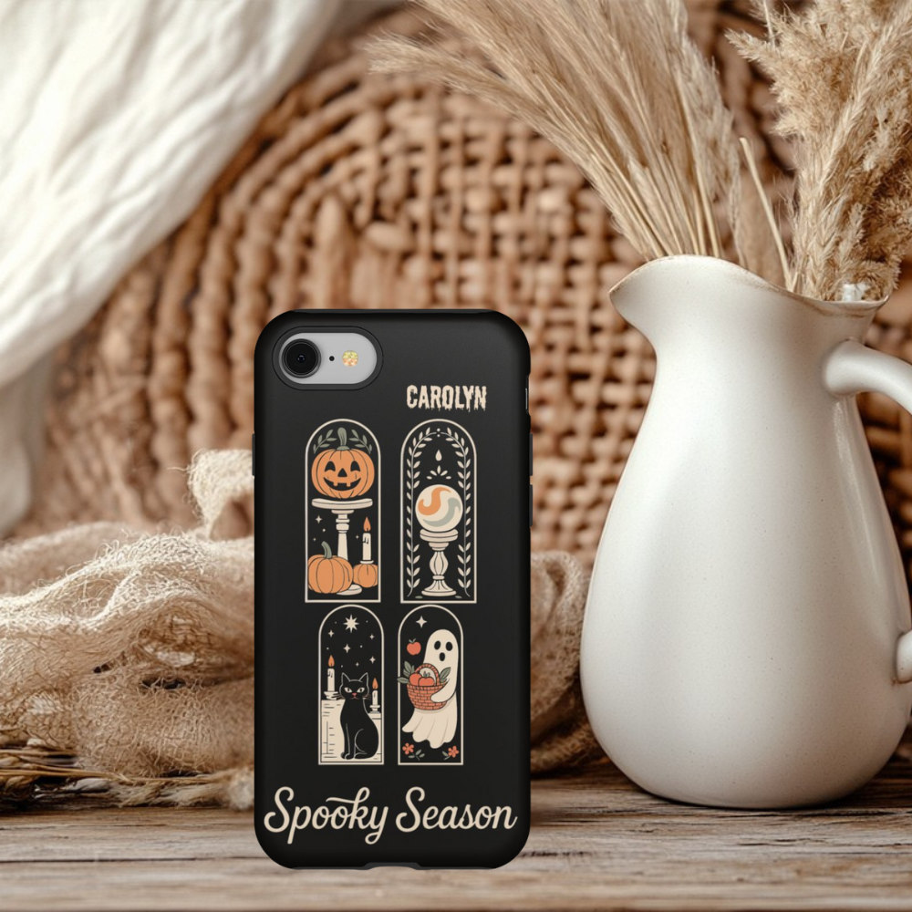 Spooky Season Custom Phone Case - Durable Dual Layer