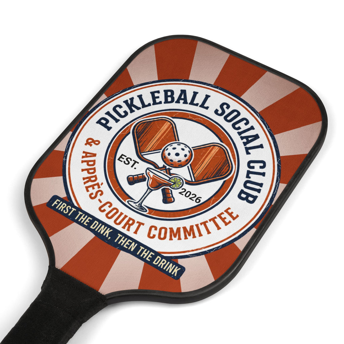 Pickleball Social Club Paddle Set with Balls & Carrying Case| Pickleball Social Club – Custom Year | Personalized Club Name + Custom Year