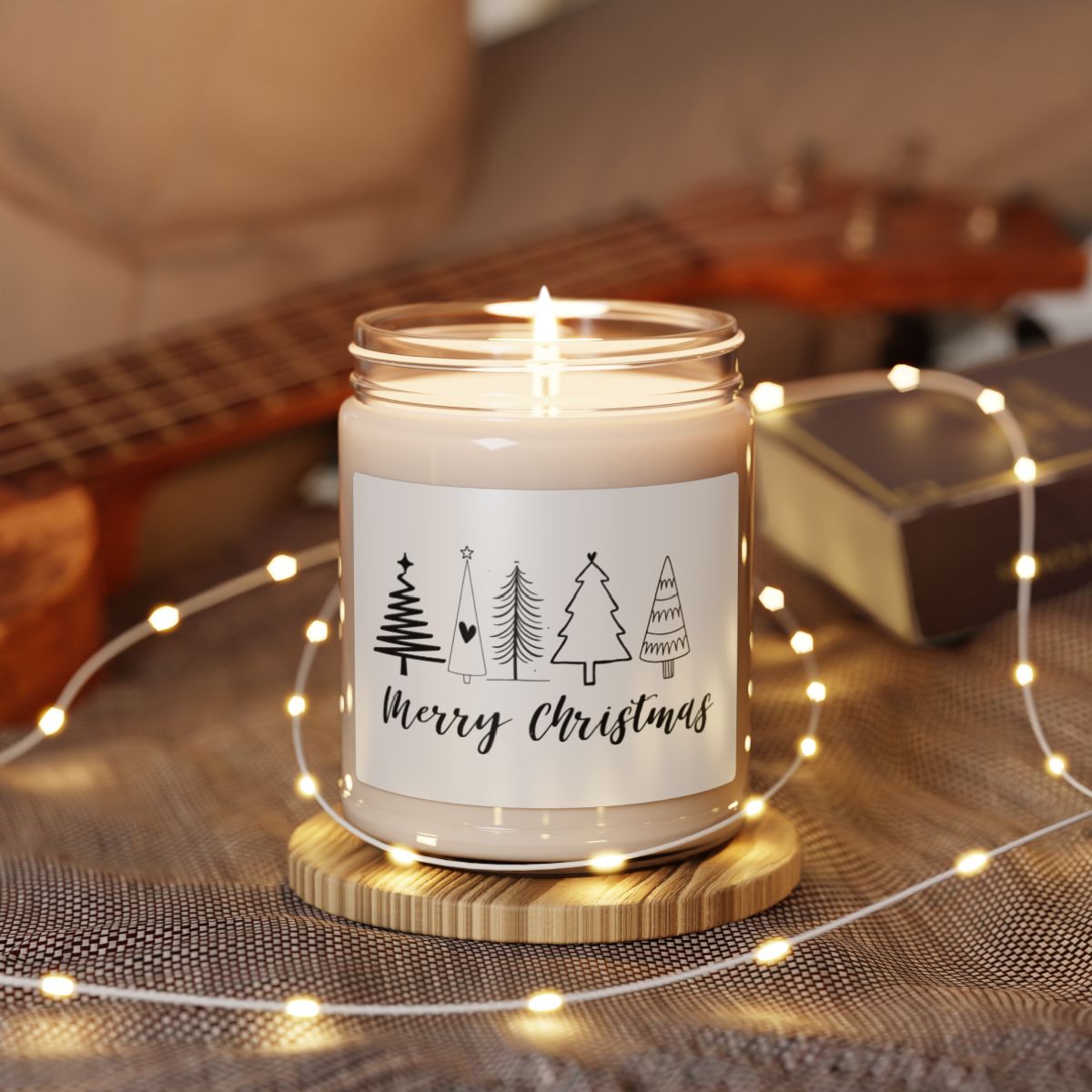 Holiday Candles, Christmas Gifts for Neighbors, Christmas Gifts for Coworkers Scented Soy Candle