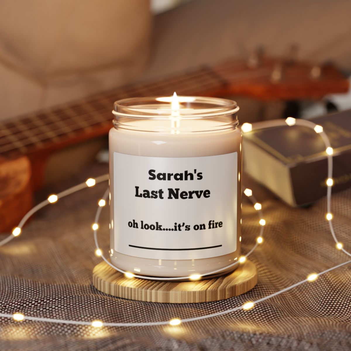 Personalized Funny Gag Gift, Unique Gifts, Funny Candle, Last Nerve Candle