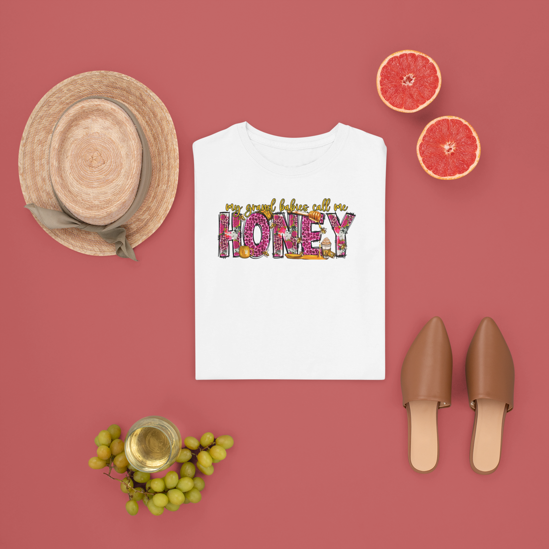 "My Grandbabies call Me Honey" Ladies' T-Shirt