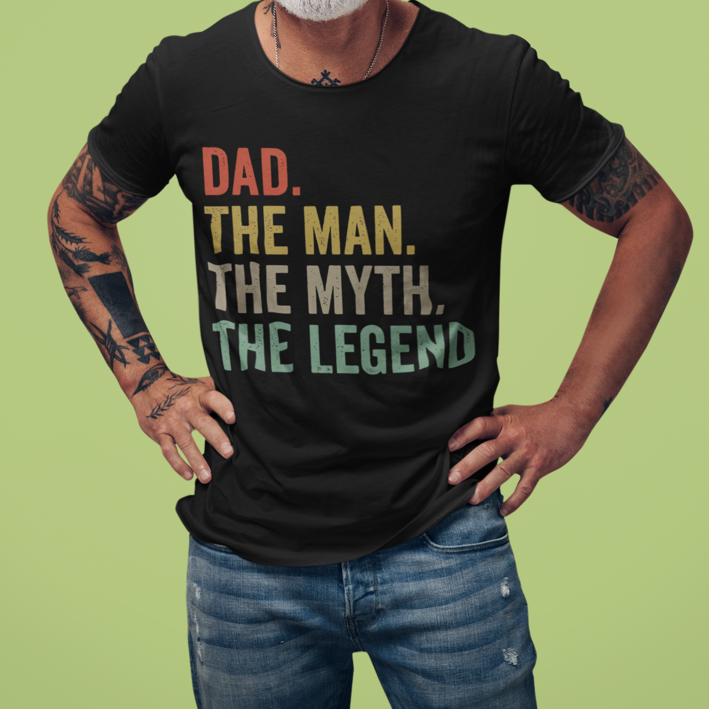 For Dad "The Man, Myth, Legend" Short Sleeve T-Shirt