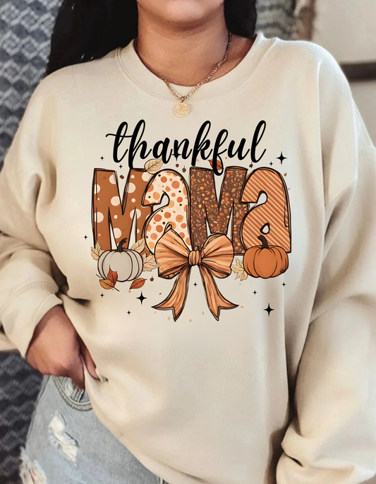 Holiday "Thankful Mama" Sweatshirt | Mom Sweatshirt