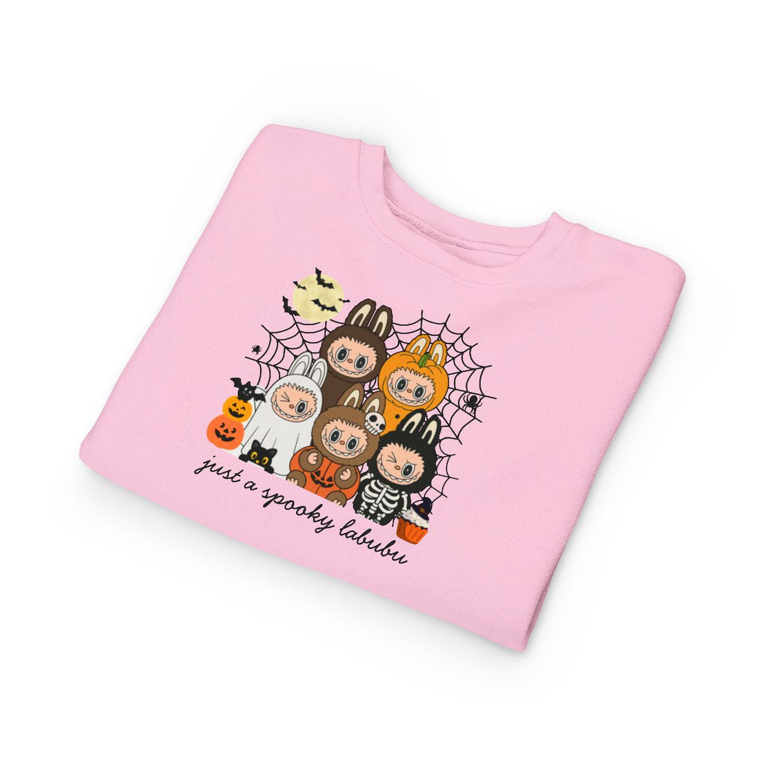 Halloween Labubu Coquette Monster Doll Youth Crewneck Sweatshirt