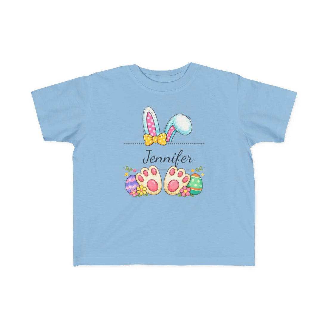 Happy Easter Custom Shirt, Cute Bunny Toddler T-Shirt, Easter Family Trip Shirt, Kids Easter Tee, Personalized Easter Shirt, Bunny Lover Tee
