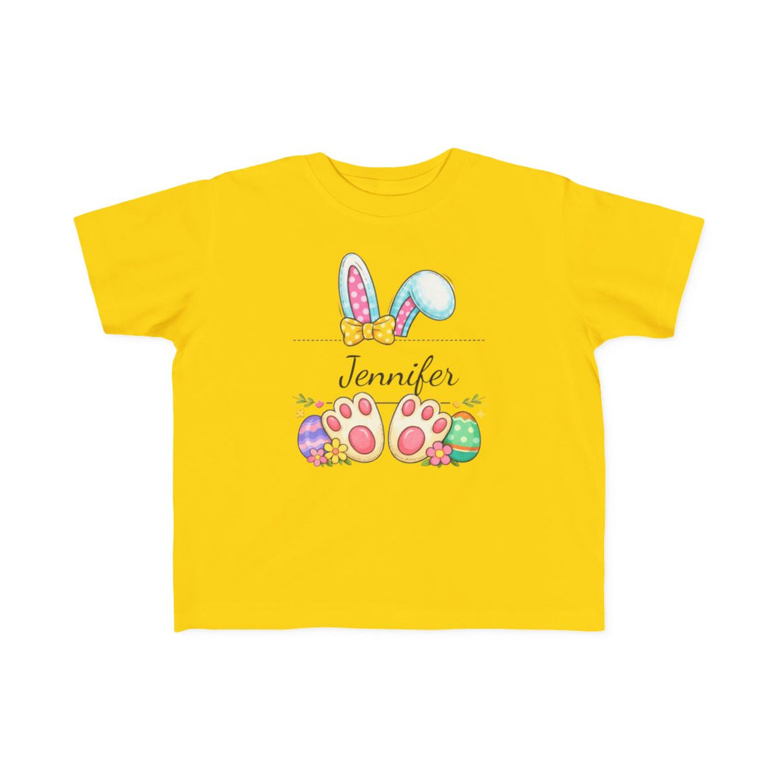 Happy Easter Custom Shirt, Cute Bunny Toddler T-Shirt, Easter Family Trip Shirt, Kids Easter Tee, Personalized Easter Shirt, Bunny Lover Tee