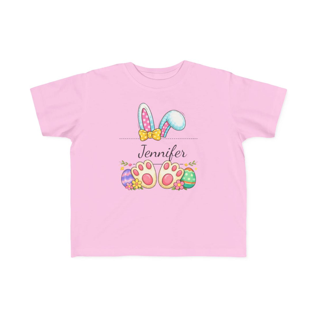 Happy Easter Custom Shirt, Cute Bunny Toddler T-Shirt, Easter Family Trip Shirt, Kids Easter Tee, Personalized Easter Shirt, Bunny Lover Tee