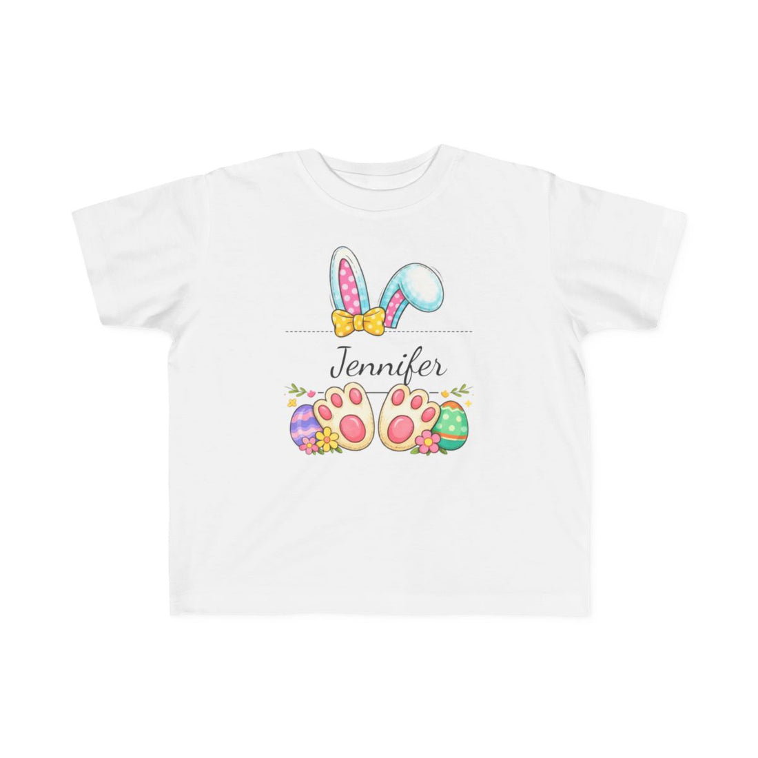 Happy Easter Custom Shirt, Cute Bunny Toddler T-Shirt, Easter Family Trip Shirt, Kids Easter Tee, Personalized Easter Shirt, Bunny Lover Tee