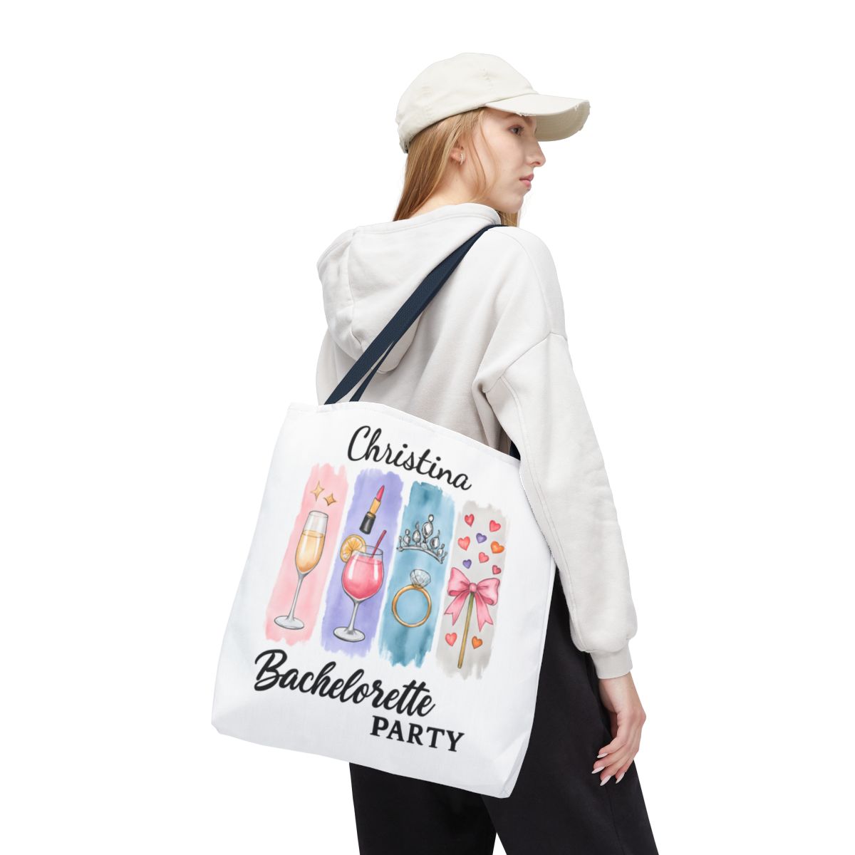 Custom Bachelorette Party Latte Mug | Matching Tote Bag