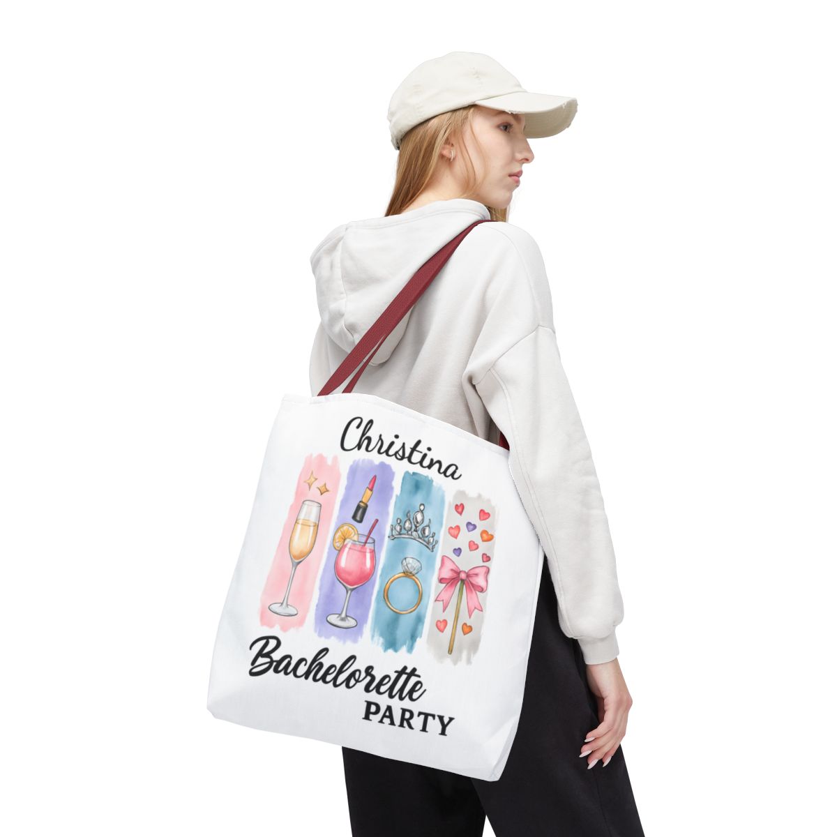 Custom Bachelorette Party Latte Mug | Matching Tote Bag