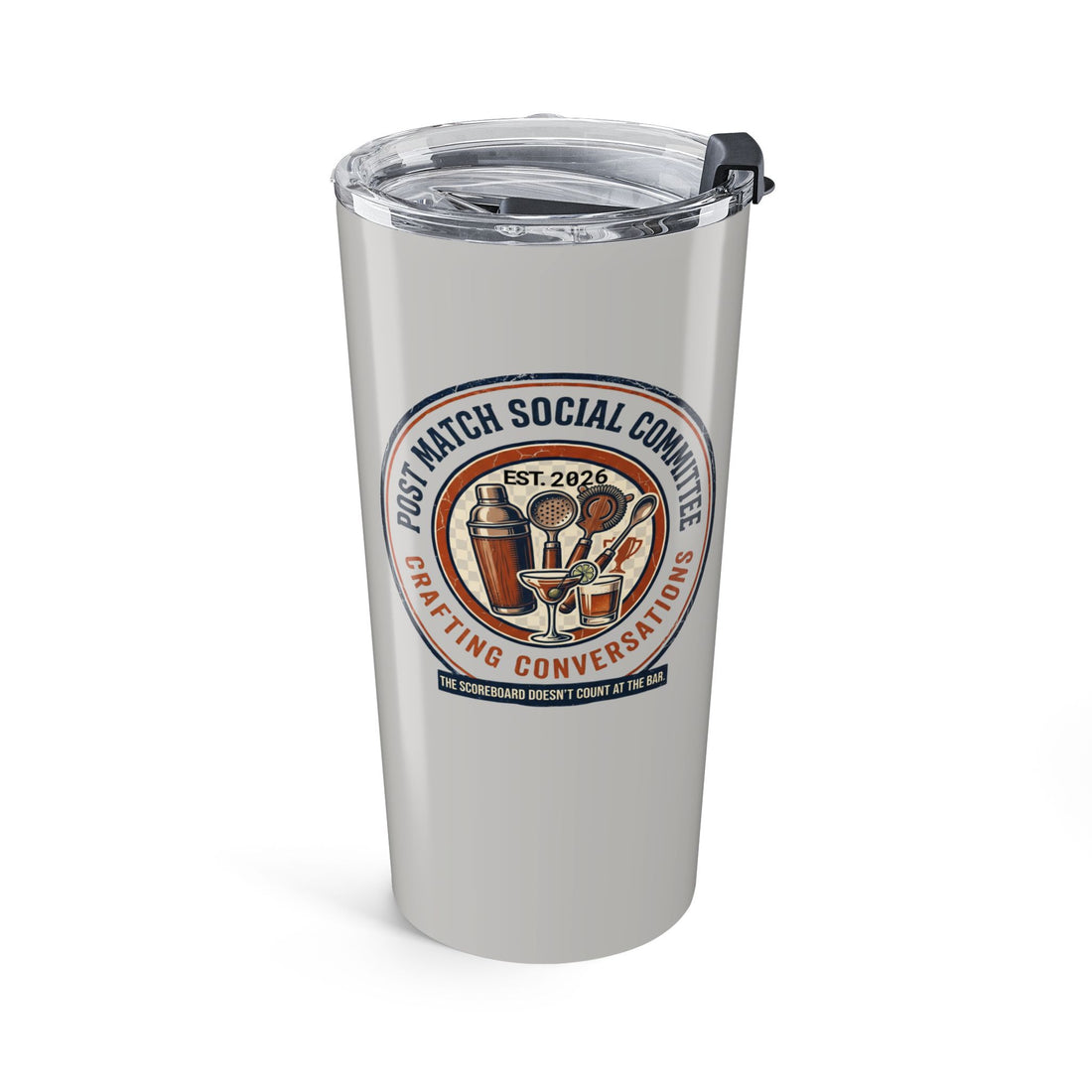 Post Match Social Committee Tumbler | Social Club Travel Mug | Sports Team Gift | League Night Stainless Steel Tumbler