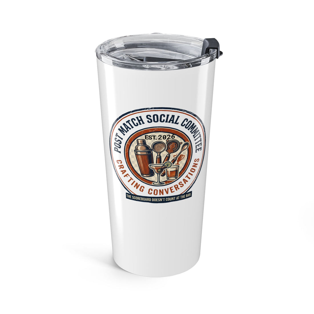 Post Match Social Committee Tumbler | Social Club Travel Mug | Sports Team Gift | League Night Stainless Steel Tumbler