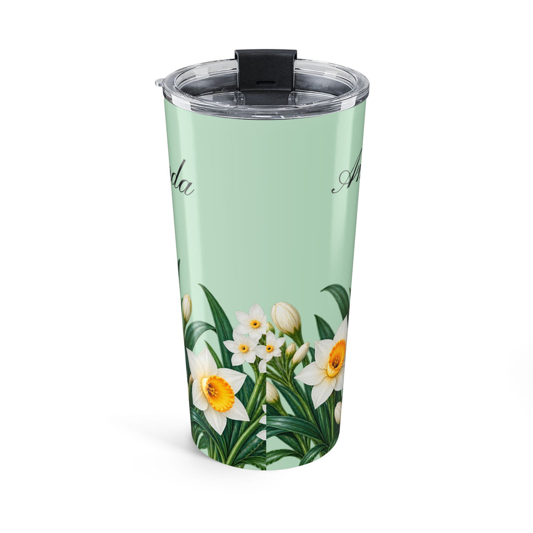 Custom Name & Birth Flower Birthday Gift For Her, Sisters, Daughter, Friends, Coworkers - Personalized Tumbler