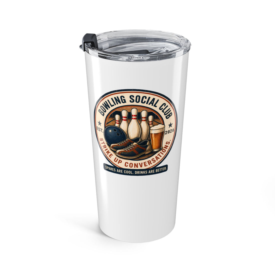 Bowling Social Club Shirt | Strike Up Conversations | Funny Bowling T-Shirt | Comfort Colors 1717 Tee | Bowling Gift for Men & Women | Matching Tumbler Included