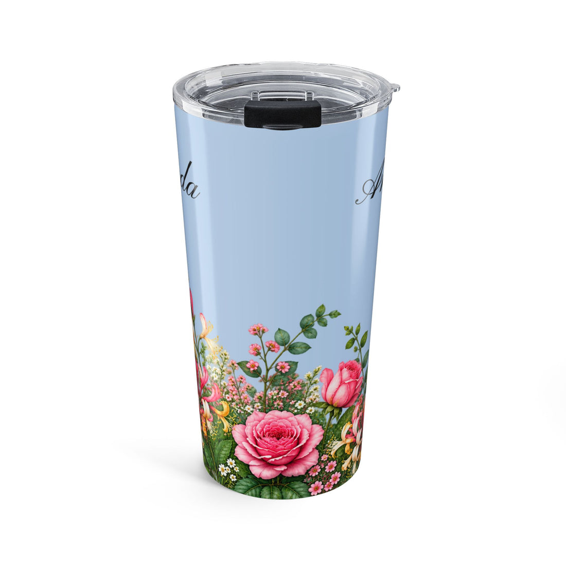 Custom Name & Birth Flower Birthday Gift For Her, Sisters, Daughter, Friends, Coworkers - Personalized Tumbler