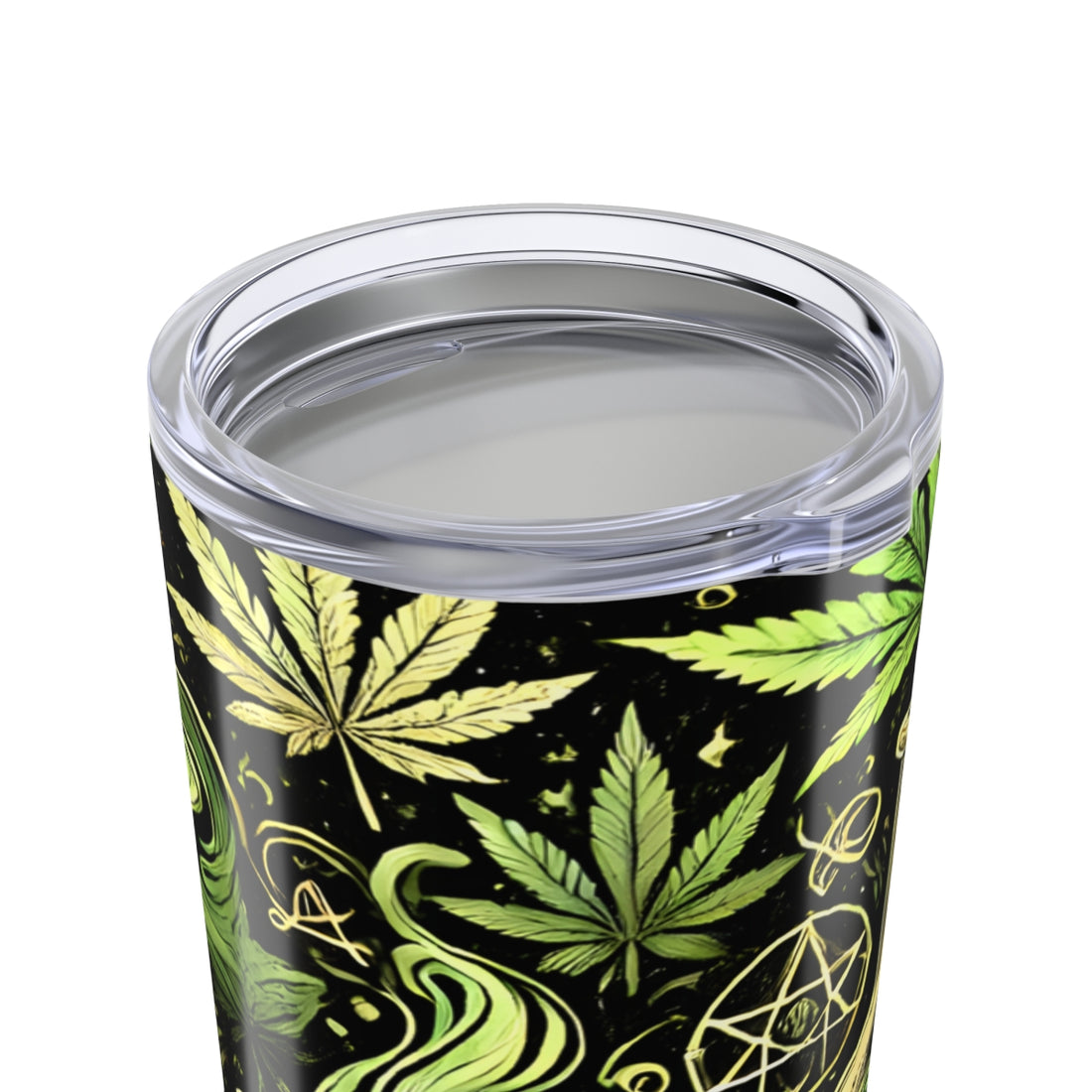 Skull & Leaf Design Stainless Steel Tumbler - 20oz