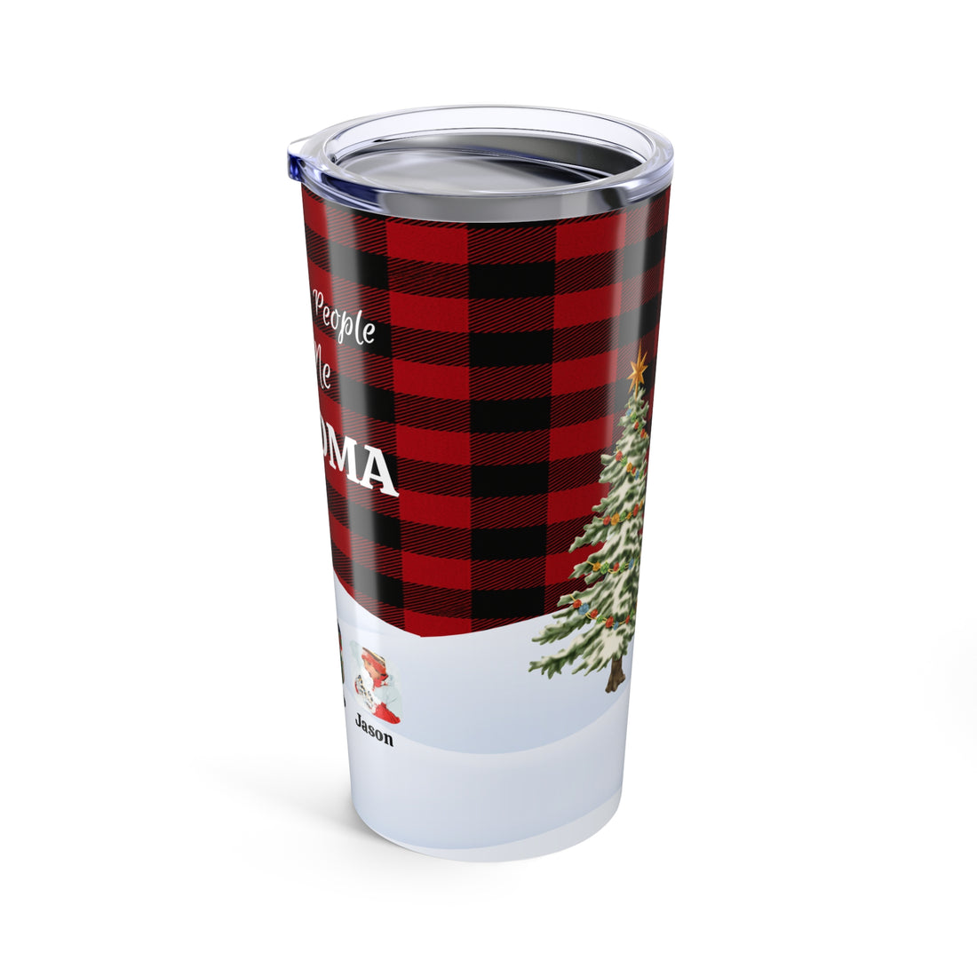 Personalized Grandparent Tumbler, Custom Photo Travel Mug, Grandparent Gift, Keepsake with Photos, Holiday Gift