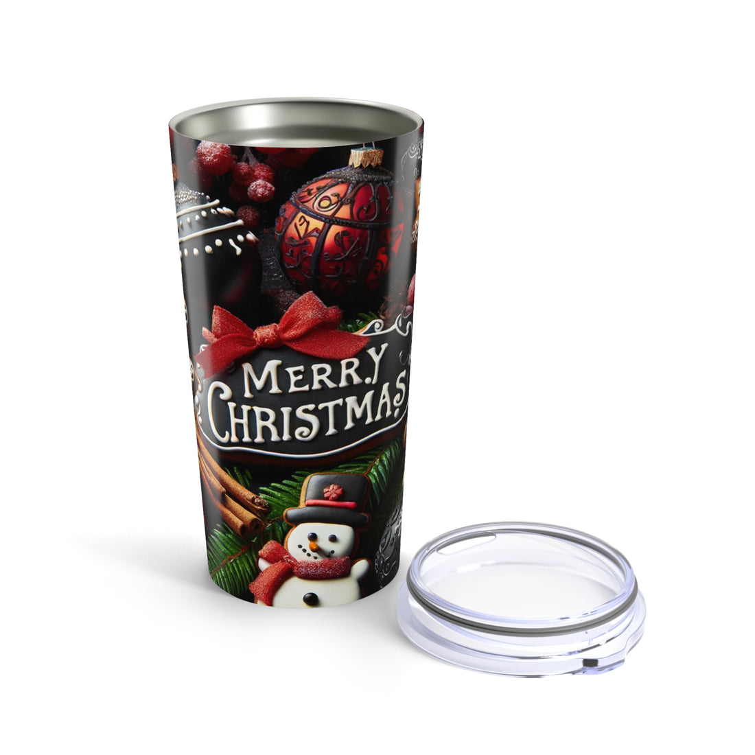 Christmas Tumbler, Merry Christmas Travel Mug, Holiday Gift, Insulated Coffee Cup, Snowman Mug, Christmas Ornament, Xmas Present