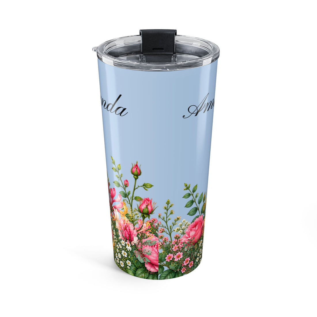 Custom Name & Birth Flower Birthday Gift For Her, Sisters, Daughter, Friends, Coworkers - Personalized Tumbler