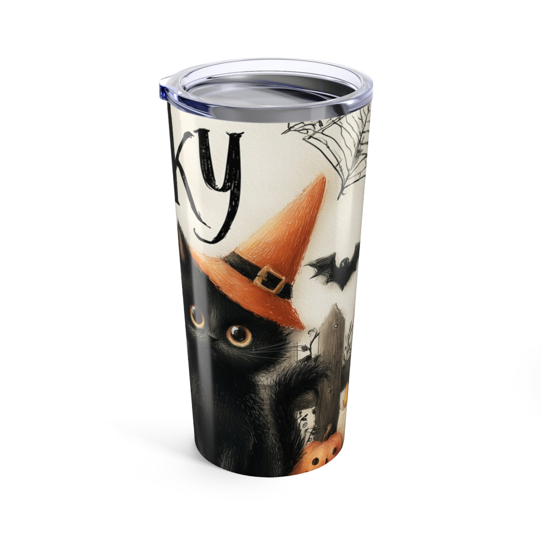 Spooky Cats Halloween Tumbler 20oz - Insulated Travel Mug