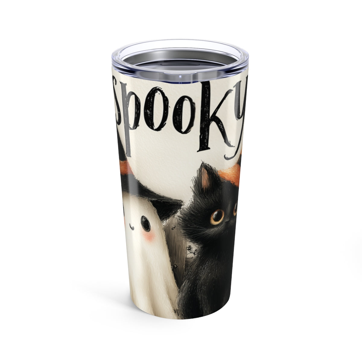 Spooky Cats Halloween Tumbler 20oz - Insulated Travel Mug