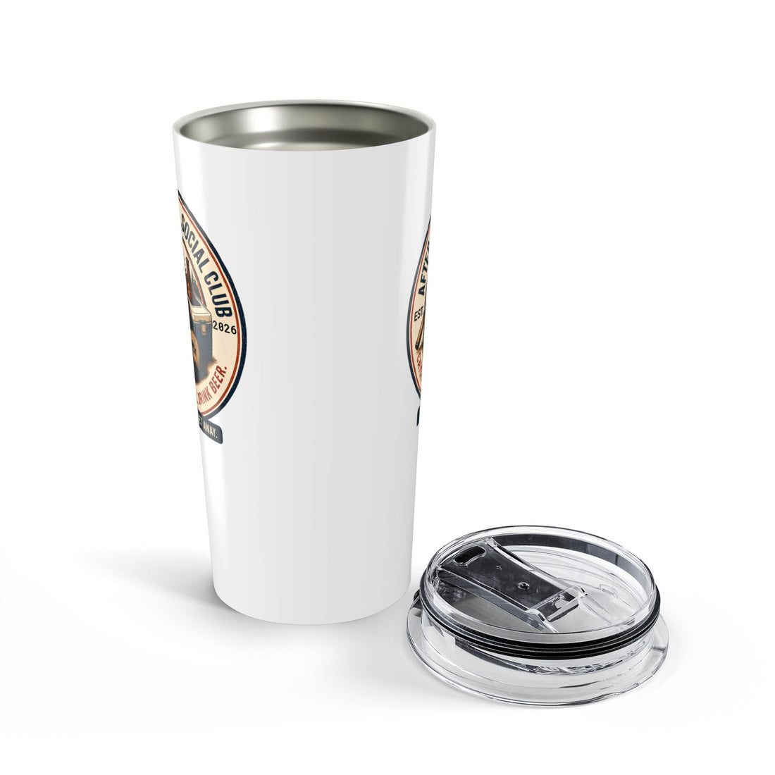 After the Catch Social Club 20oz Fishing Tumbler | Funny Fishing Gift for Men | Stainless Steel Insulated Travel Mug | Lake Life Cup | Fisherman Coffee Tumbler