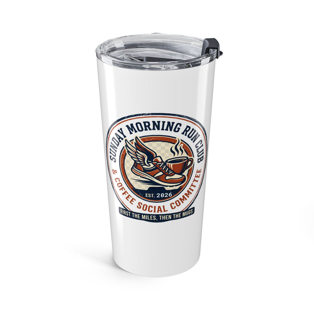 Personalized Running Tumbler, Sunday Morning Run Club, Gift for Runners, Vacuum Insulated Travel Mug, Fitness Enthusiast Tumbler, 20oz