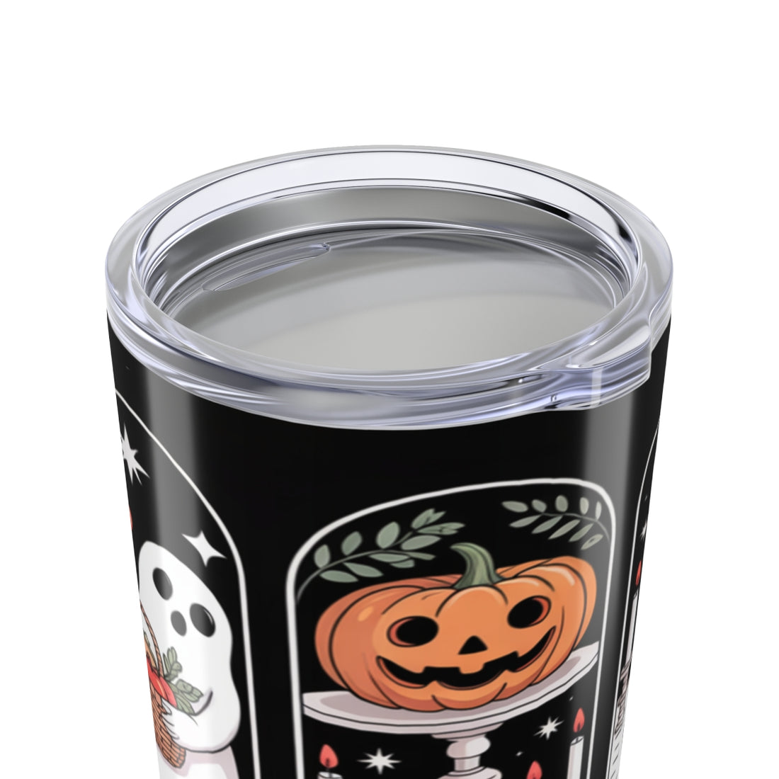 Spooky Season Ghost and Pumpkins Tumbler 20oz