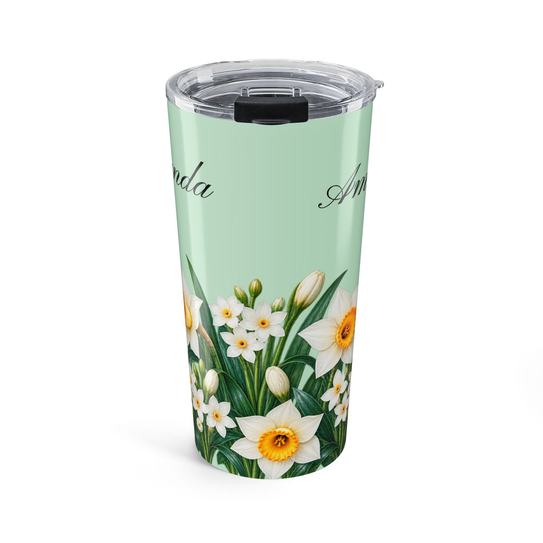 Custom Name & Birth Flower Birthday Gift For Her, Sisters, Daughter, Friends, Coworkers - Personalized Tumbler