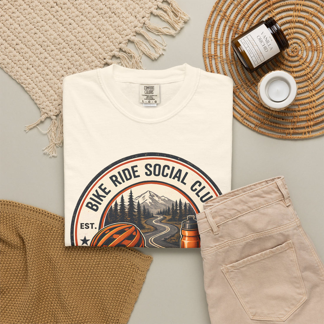 Bike Ride Social Club Shirt | Mountain Bike Tee | Cycling Gift | Comfort Colors Shirt | Ride Refuel Reconnect