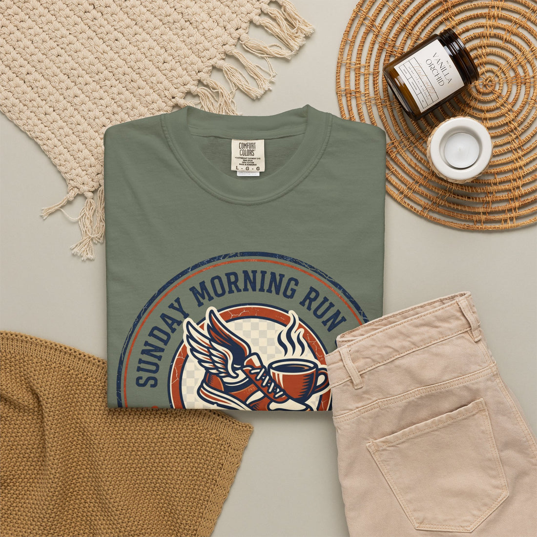 Personalized Sunday Morning Run Club T-Shirt | Custom Running Club Year | Comfort Colors | Coffee Runner Shirt | Running Group Gift