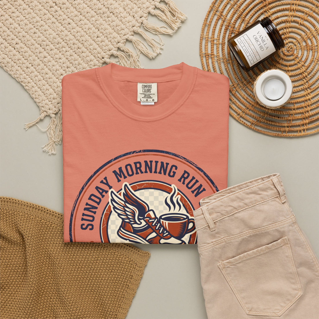 Personalized Sunday Morning Run Club T-Shirt | Custom Running Club Year | Comfort Colors | Coffee Runner Shirt | Running Group Gift