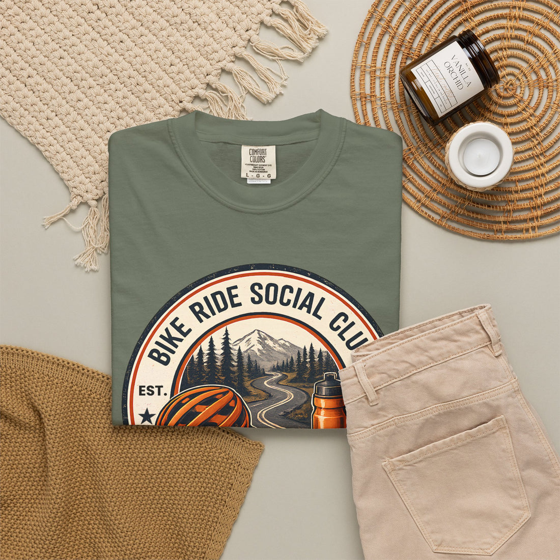 Bike Ride Social Club Shirt | Mountain Bike Tee | Cycling Gift | Comfort Colors Shirt | Ride Refuel Reconnect