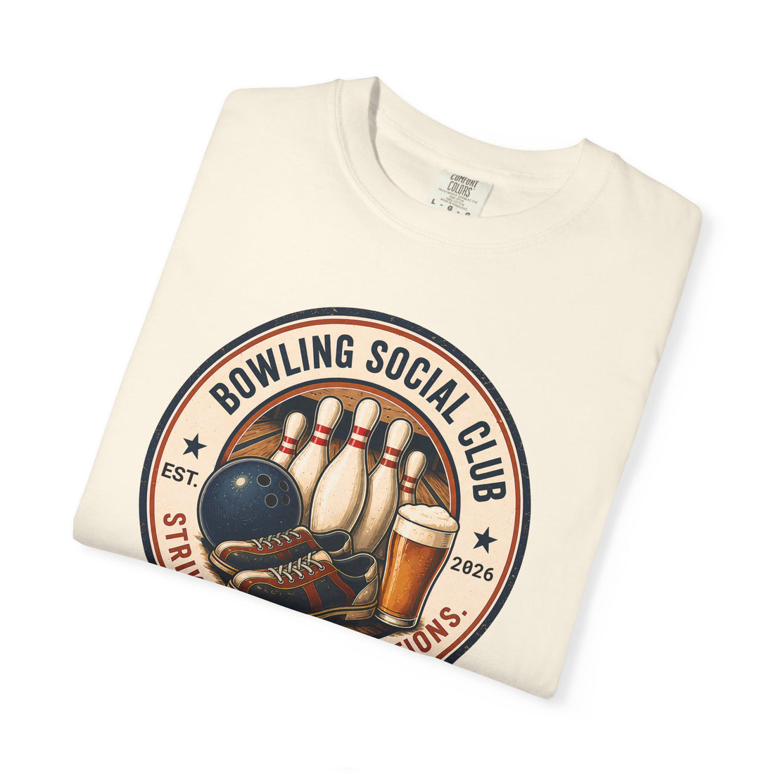 Bowling Social Club Shirt | Strike Up Conversations | Funny Bowling T-Shirt | Comfort Colors 1717 Tee | Bowling Gift for Men & Women | Matching Tumbler Included