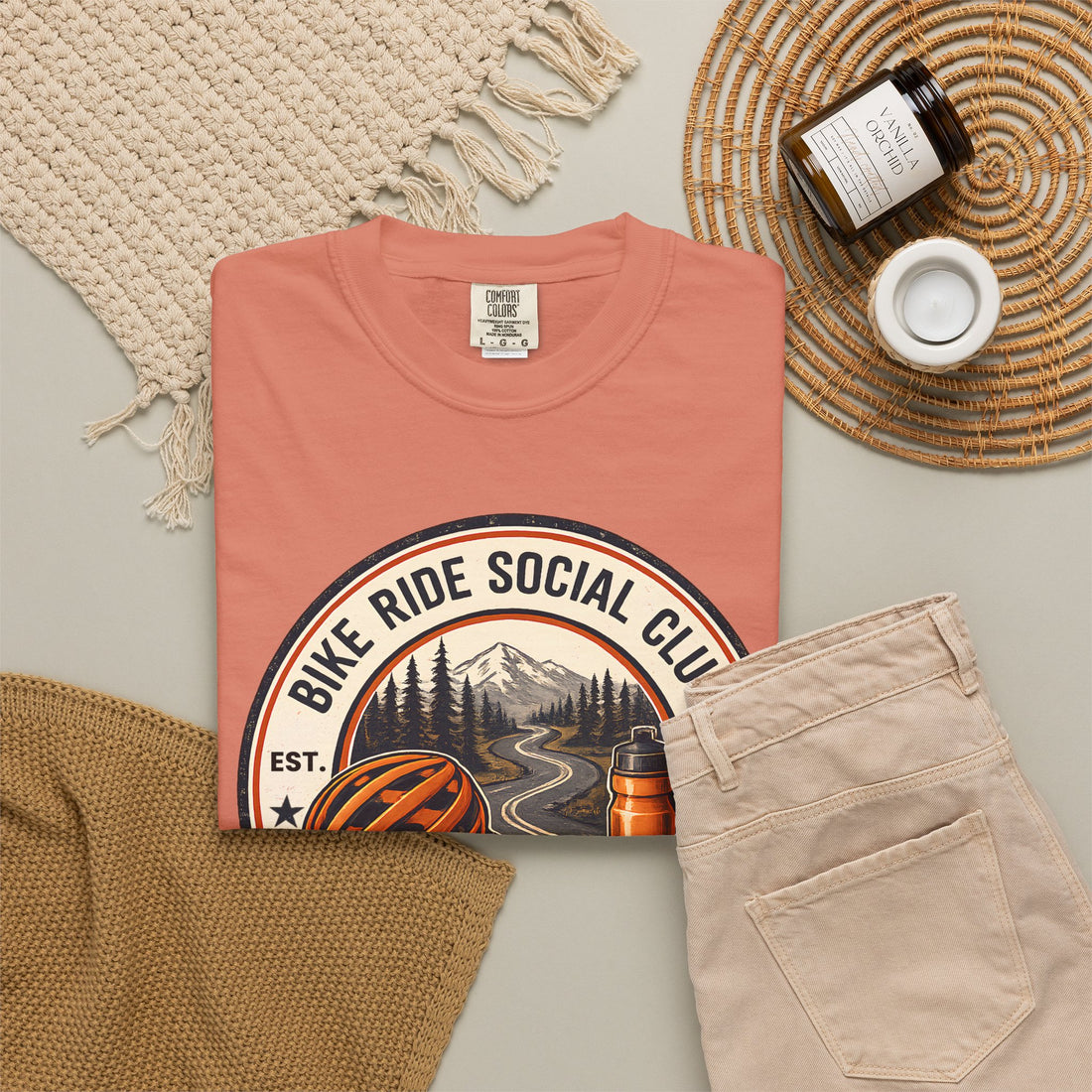 Bike Ride Social Club Shirt | Mountain Bike Tee | Cycling Gift | Comfort Colors Shirt | Ride Refuel Reconnect