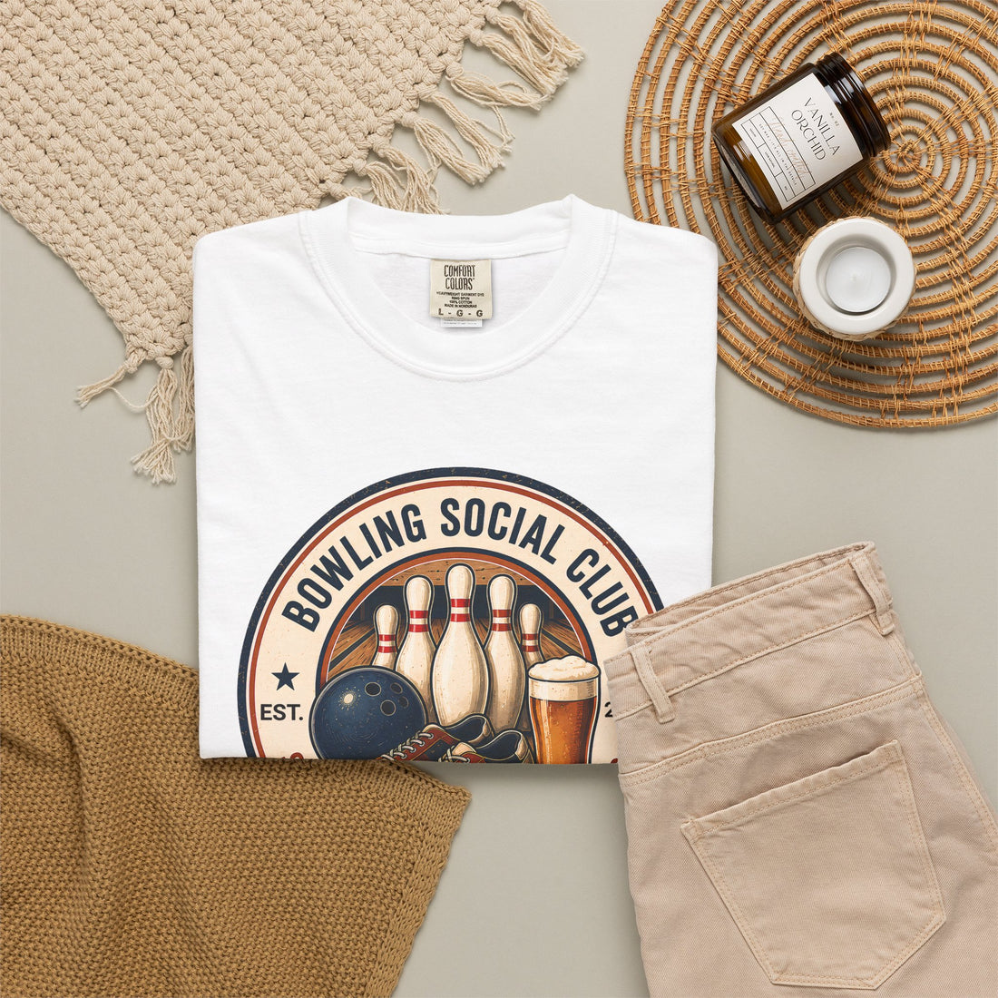 Bowling Social Club Shirt | Strike Up Conversations | Funny Bowling T-Shirt | Comfort Colors 1717 Tee | Bowling Gift for Men & Women | Matching Tumbler Included