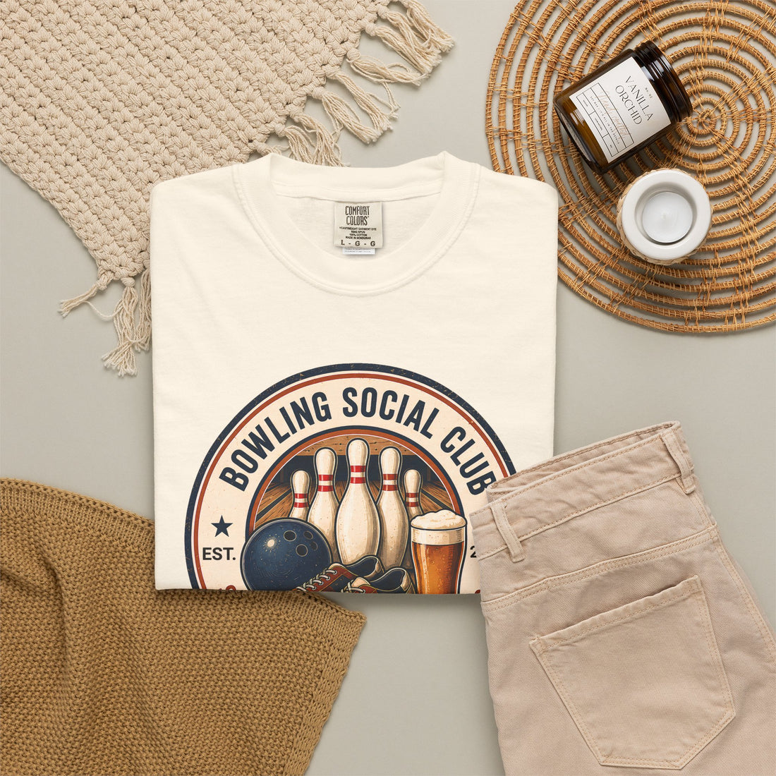 Bowling Social Club Shirt | Strike Up Conversations | Funny Bowling T-Shirt | Comfort Colors 1717 Tee | Bowling Gift for Men & Women | Matching Tumbler Included