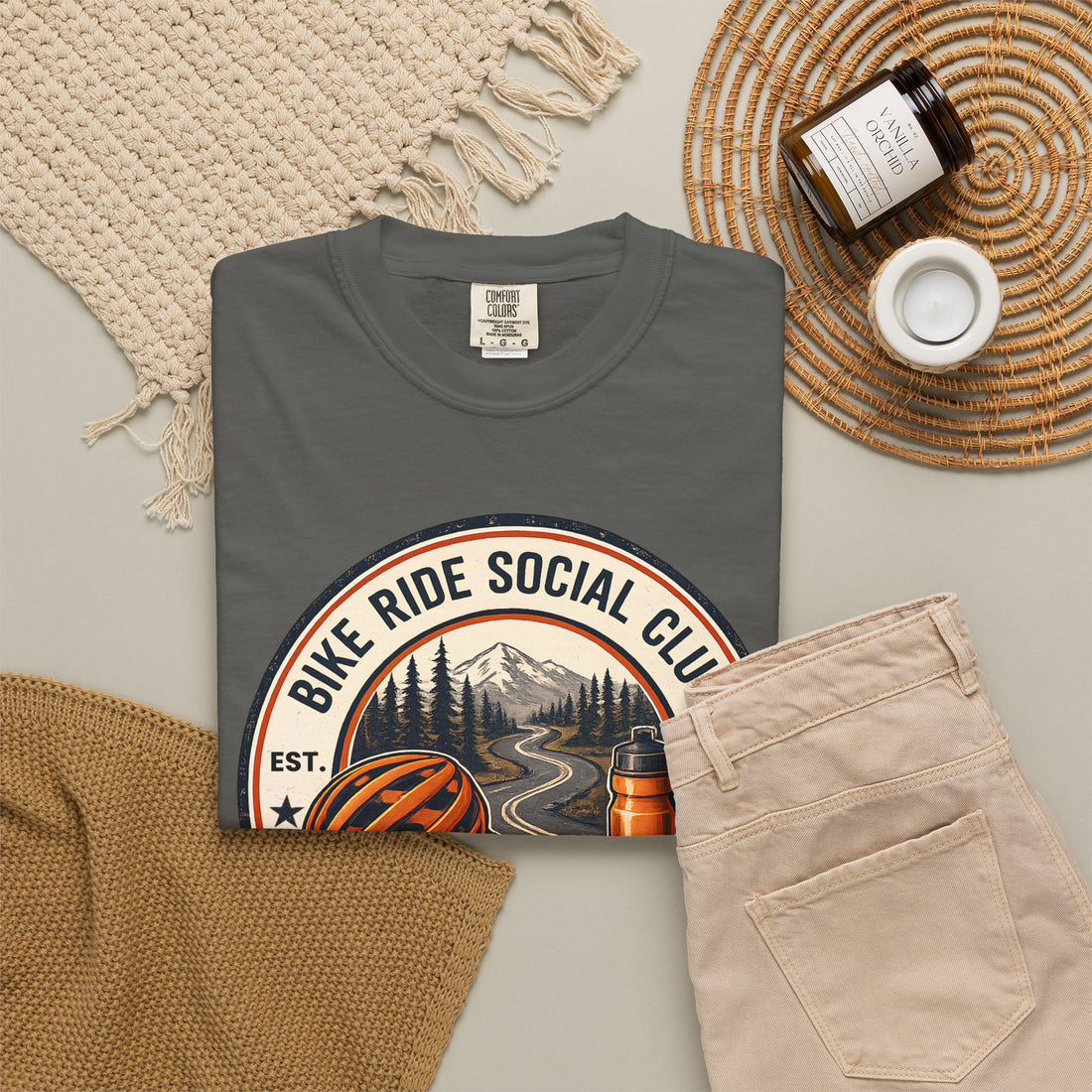 Bike Ride Social Club Shirt | Mountain Bike Tee | Cycling Gift | Comfort Colors Shirt | Ride Refuel Reconnect