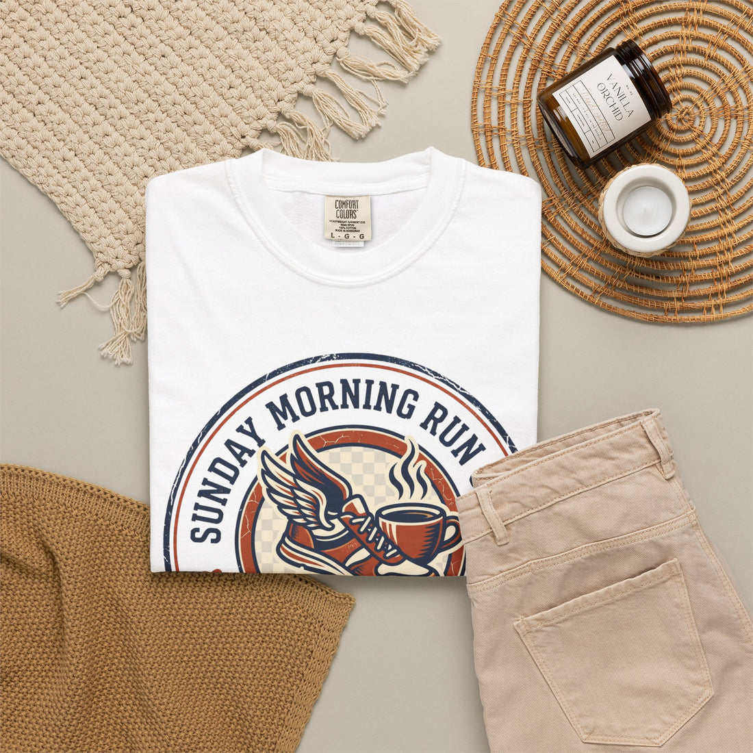Personalized Sunday Morning Run Club T-Shirt | Custom Running Club Year | Comfort Colors | Coffee Runner Shirt | Running Group Gift